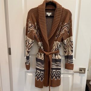 SOLD 🚫 Lucky Brand Brown Knit Cardigan